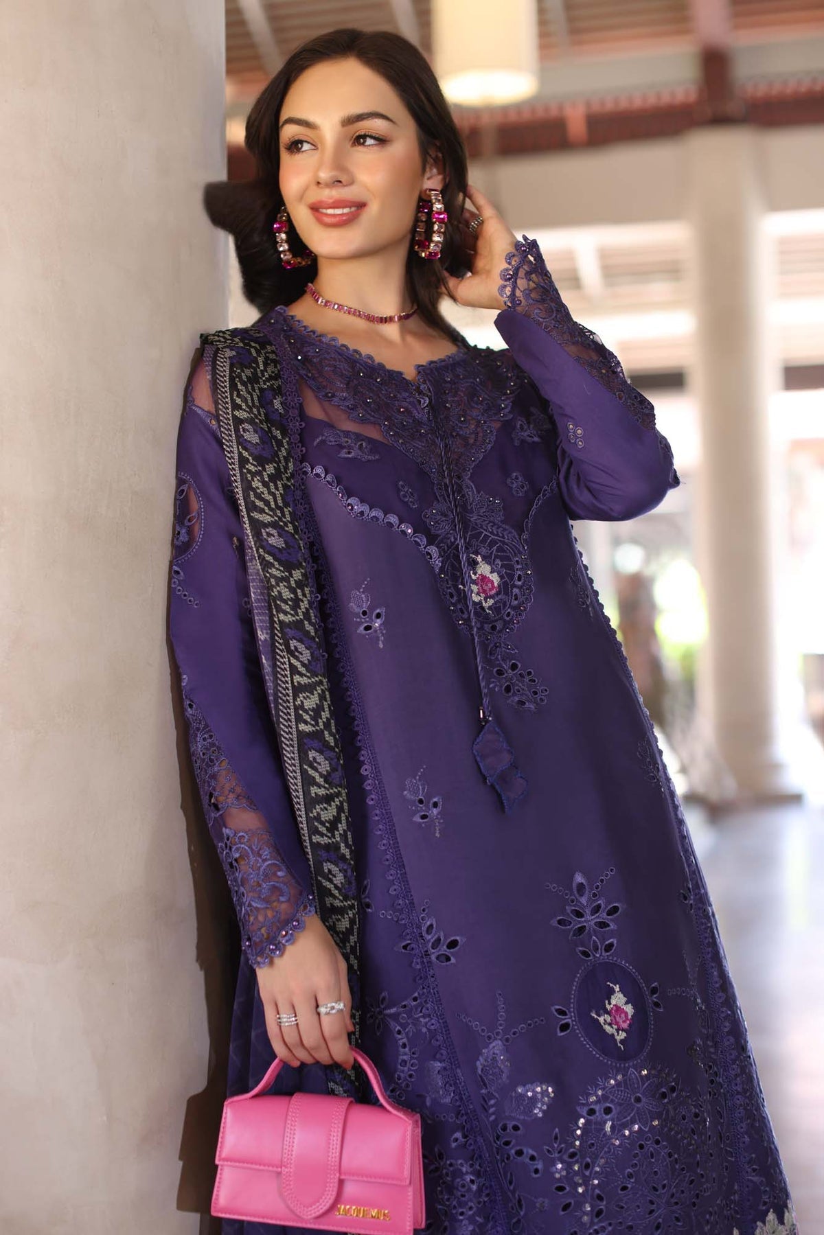 Saadia Asad 04B Eid Handwork Laserkari 25'