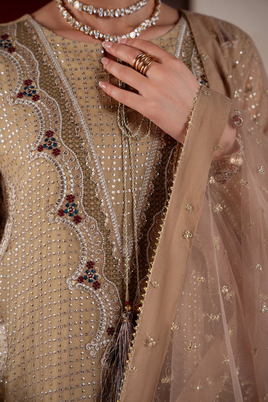 Amaya by Nureh Luxury embroidered chiffon 6 Piece Unstitched Suit (AM-39)
