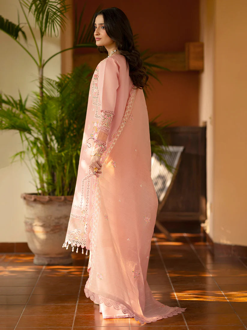 Inlays Mahnur By Angan – Embroidered Lawn 3 Piece Unstitched Suit (AN-004)