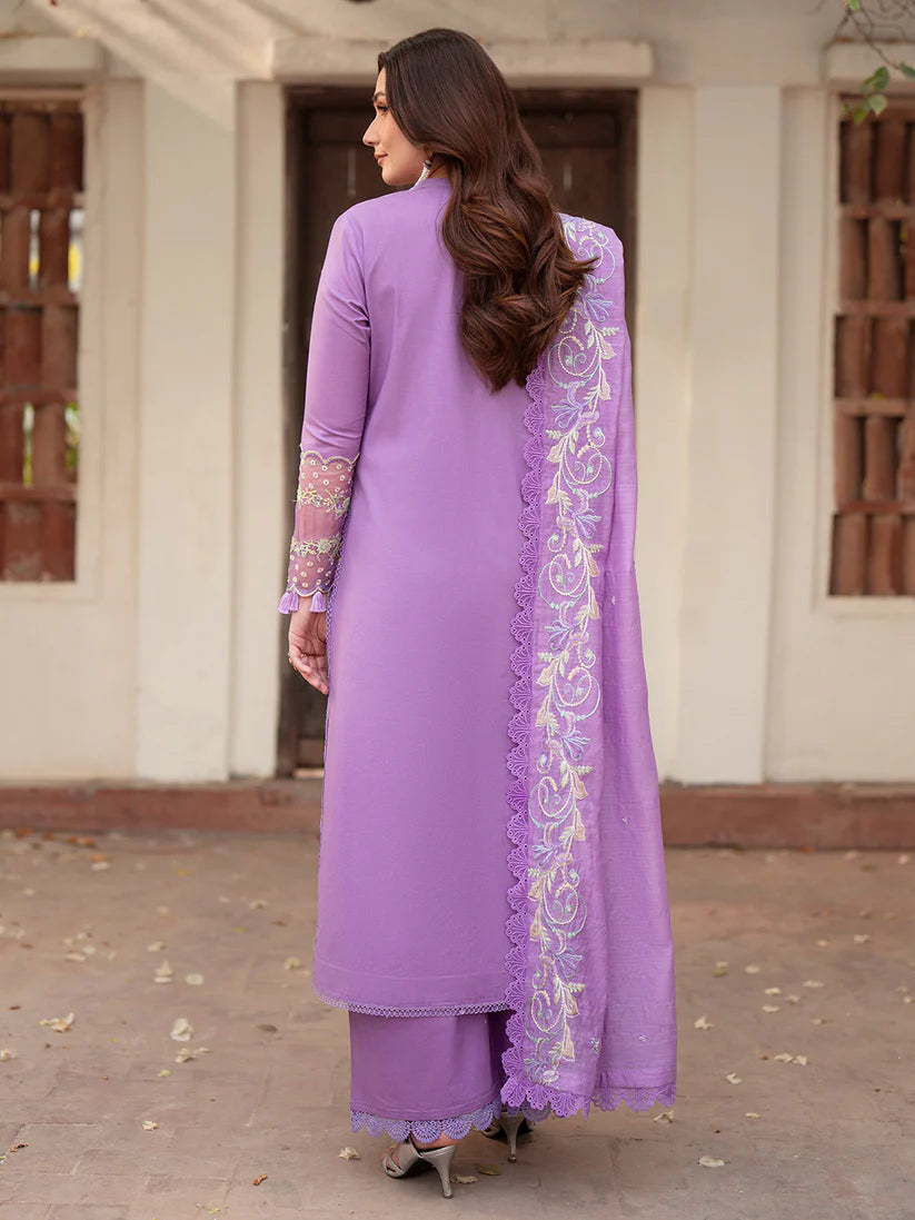 Inlays Mahnur By Angan – Embroidered Lawn 3 Piece Unstitched Suit (AN-009)