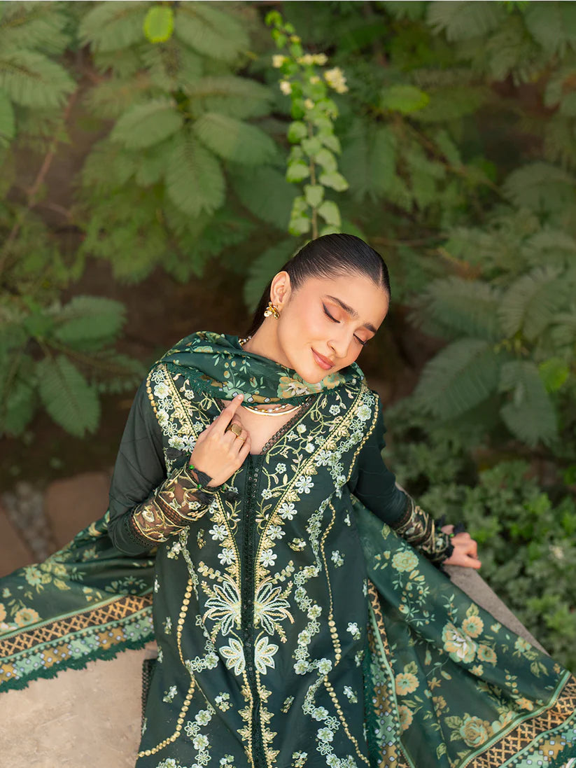 Inlays Mahnur By Angan – Embroidered Lawn 3 Piece Unstitched Suit (AN-010)