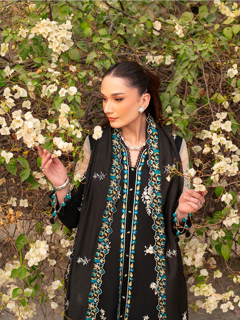 Inlays Mahnur By Angan – Embroidered Lawn 3 Piece Unstitched Suit (AN-011)