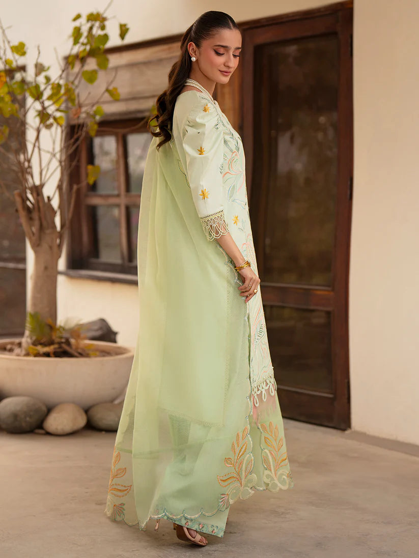 Inlays Mahnur By Angan – Embroidered Lawn 3 Piece Unstitched Suit (AN-012)