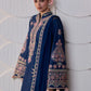 Hussain Rehar by Zun - Embroidered Lawn 3 Piece Unstitched Suit – Blue (Abi)