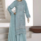 Afsanay by Sadabahar Embroidered Chiffon Stitched 3 Piece Suit (CF-9)