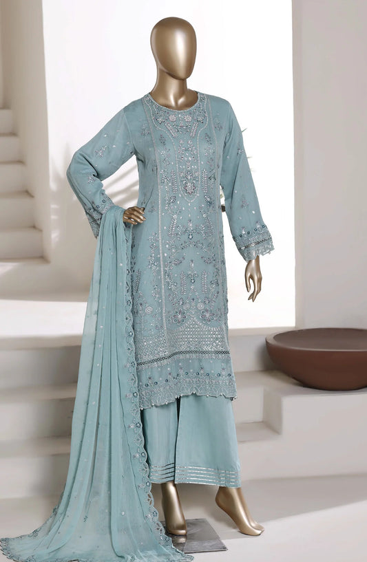 Afsanay by Sadabahar Embroidered Chiffon Stitched 3 Piece Suit (CF-9)