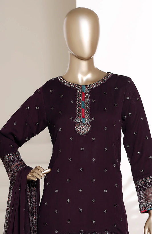 Afsanay by Sadabahar Embroidered Chiffon Stitched 3 Piece Suit (CR-33)