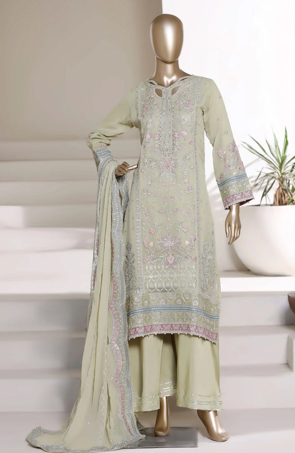 Afsanay by Sadabahar Embroidered Chiffon Stitched 3 Piece Suit (CF-12)