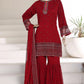 Afsanay by Sadabahar Embroidered Chiffon Stitched 3 Piece Suit (CR-33)