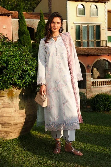 Rang Rasiya - Embroidered Lawn Stitched 3 Piece Suit (Alizeh)