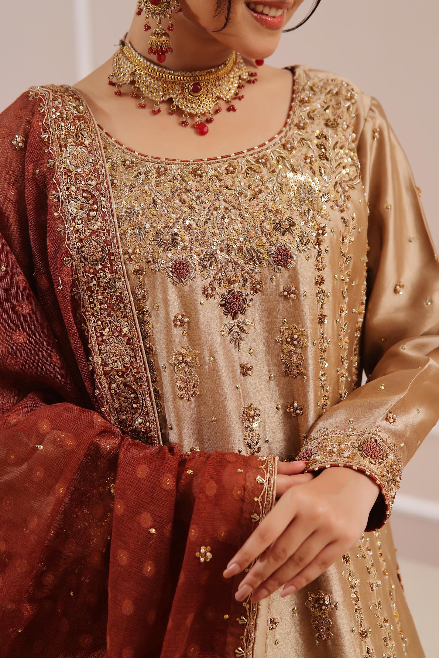 Amna Khurram D-3 Bridal Wear | Handwork Collection