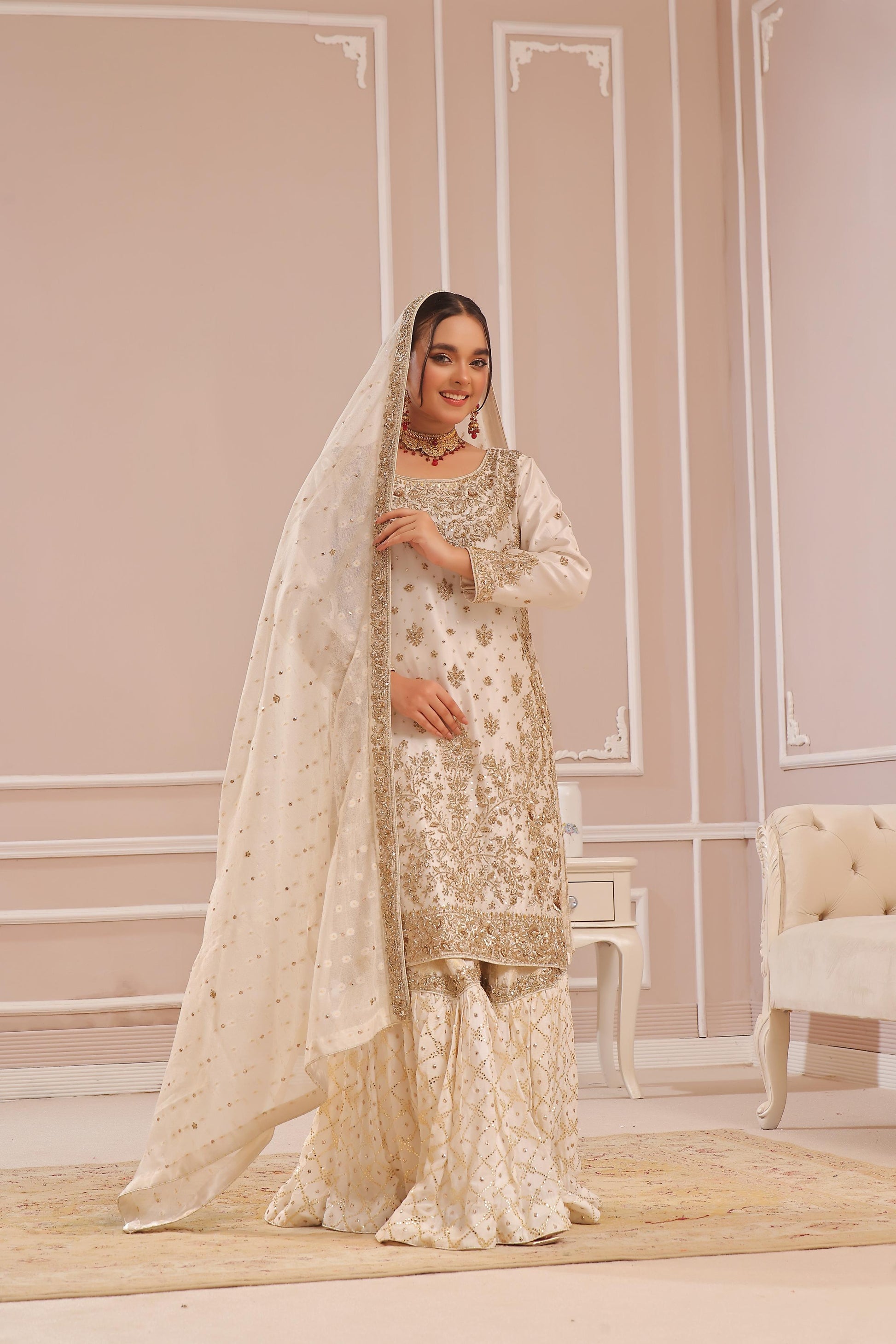 Amna Khurram D-4 Bridal Wear | Handwork Collection