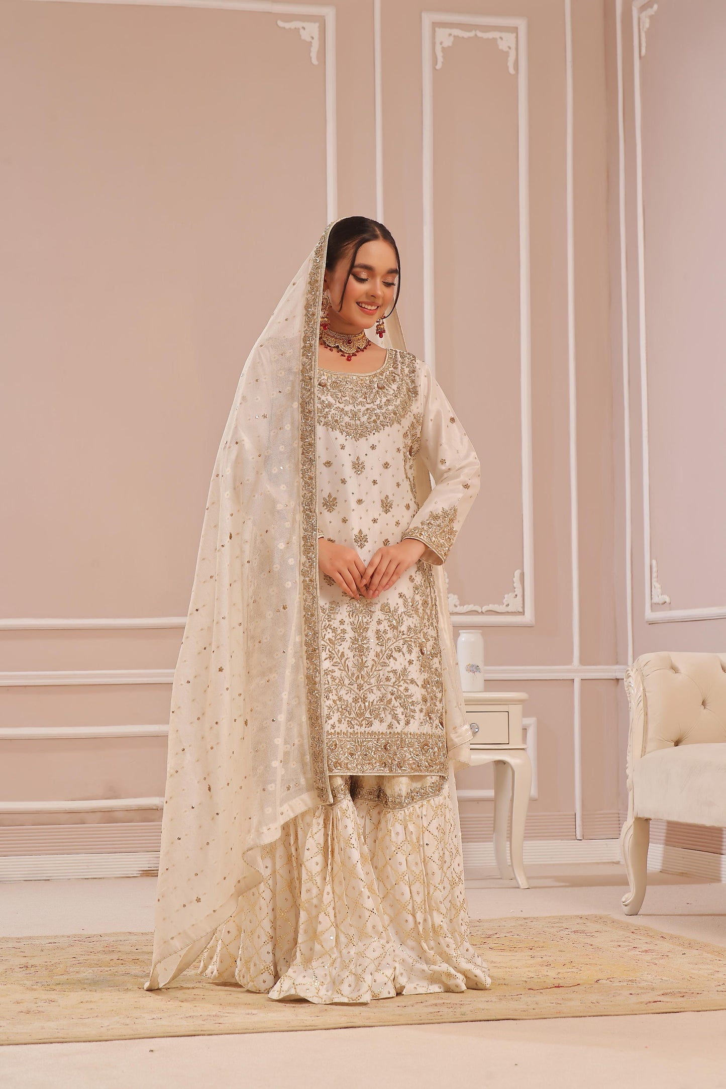 Amna Khurram D-4 Bridal Wear | Handwork Collection