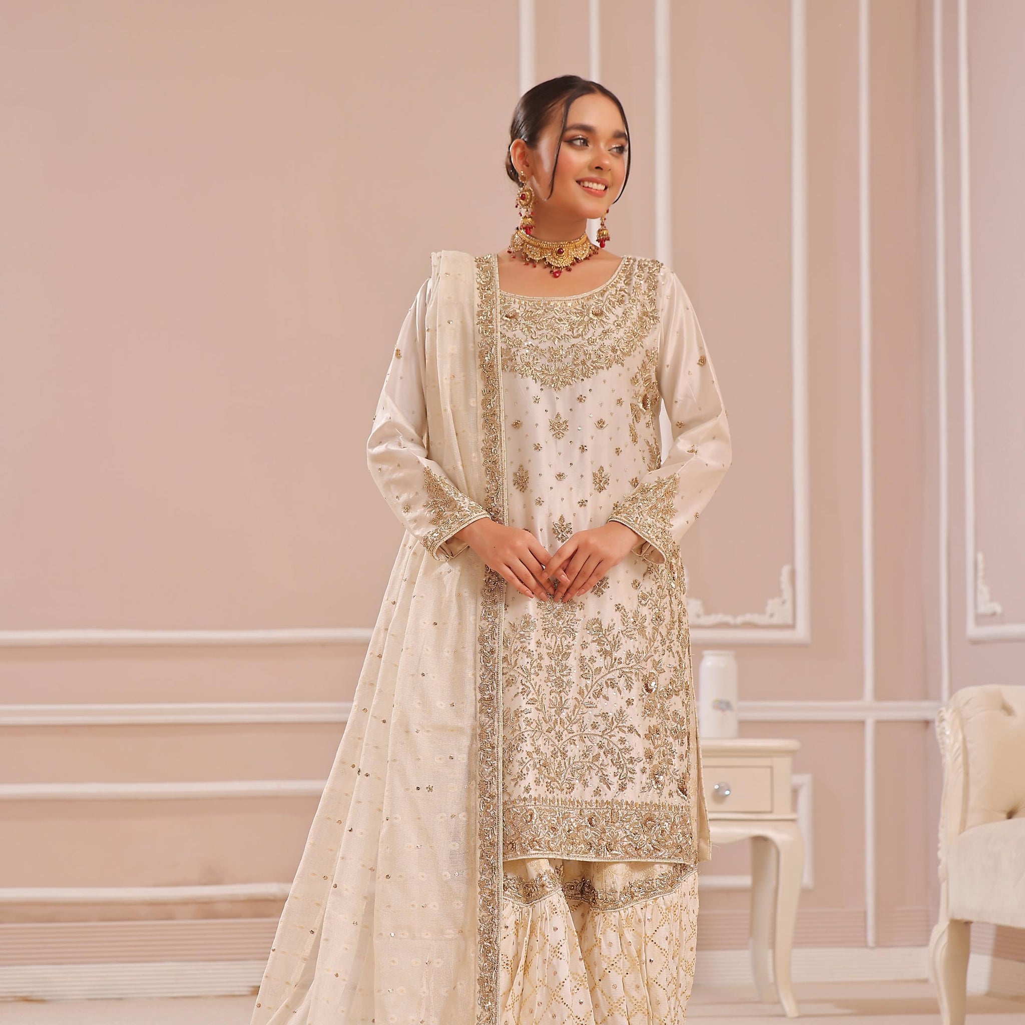 Amna Khurram D-4 Bridal Wear | Handwork Collection