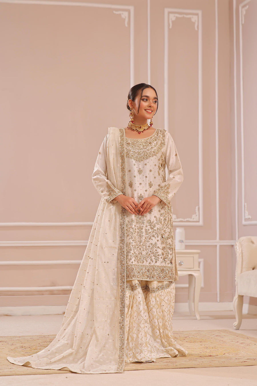 Amna Khurram D-4 Bridal Wear | Handwork Collection