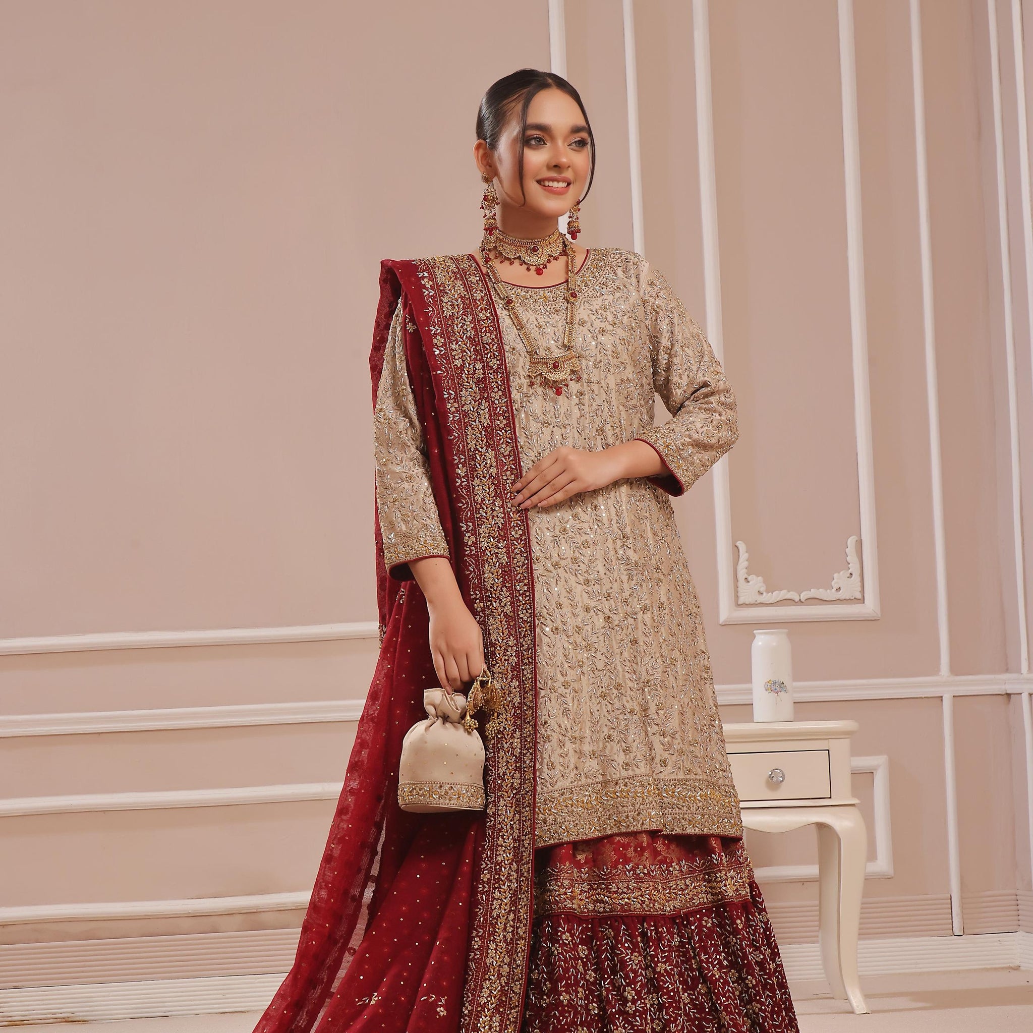 Amna Khurram D-8 Bridal Wear | Handwork Collection
