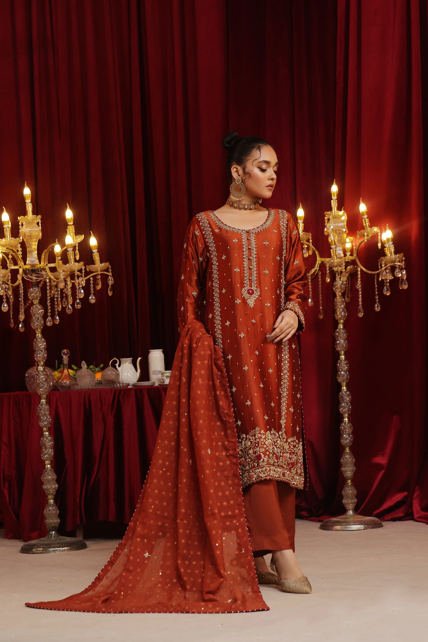 Amna Khurram Malika Semi Bridal Wear