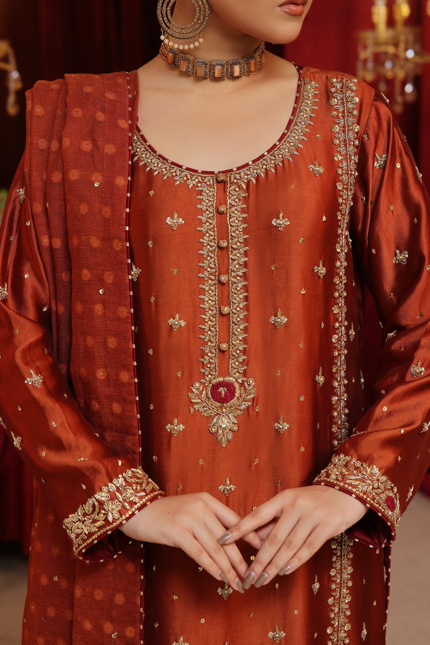 Amna Khurram Malika Semi Bridal Wear