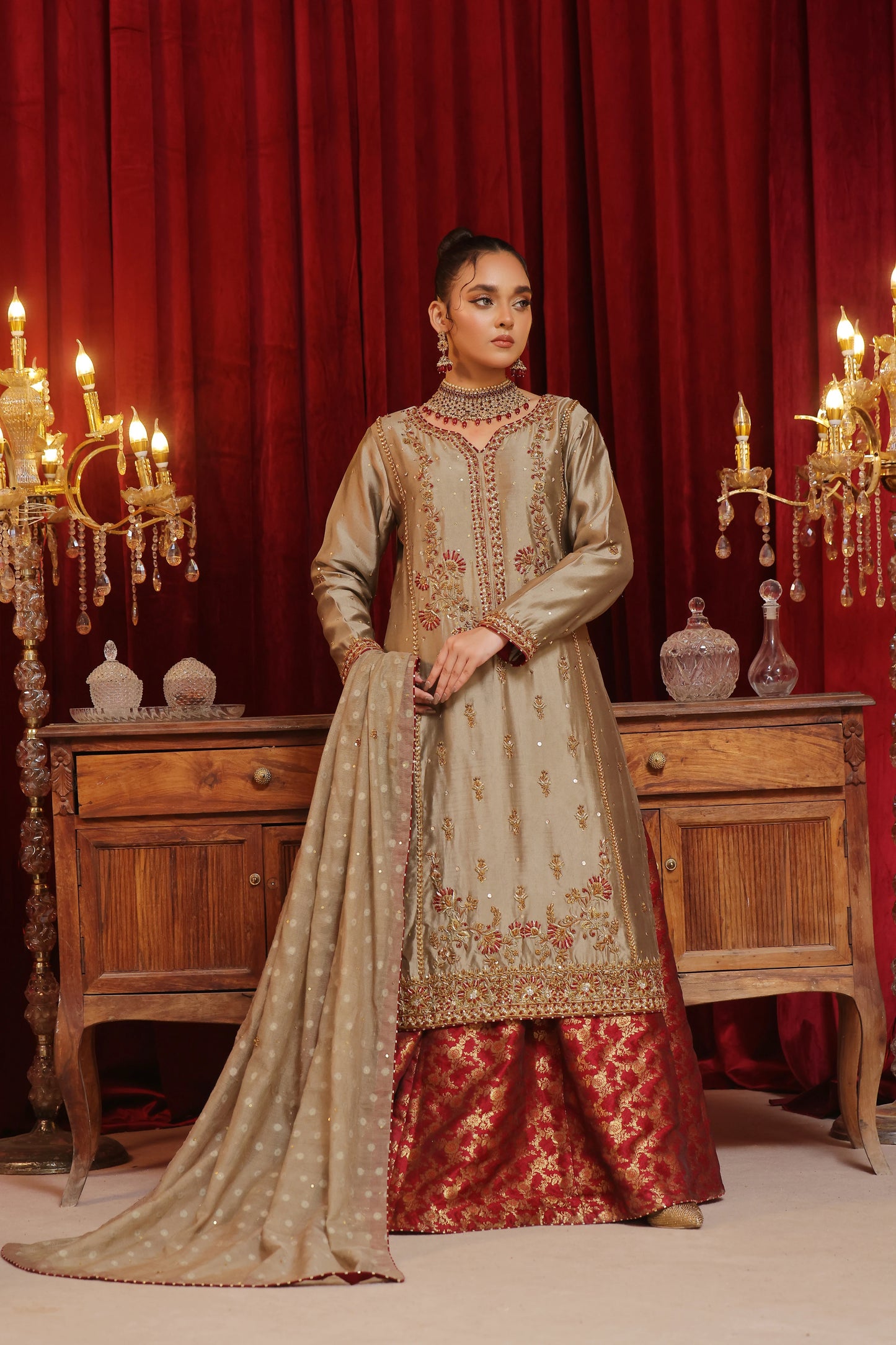 Amna Khurram Maher Bano Semi Bridal Wear