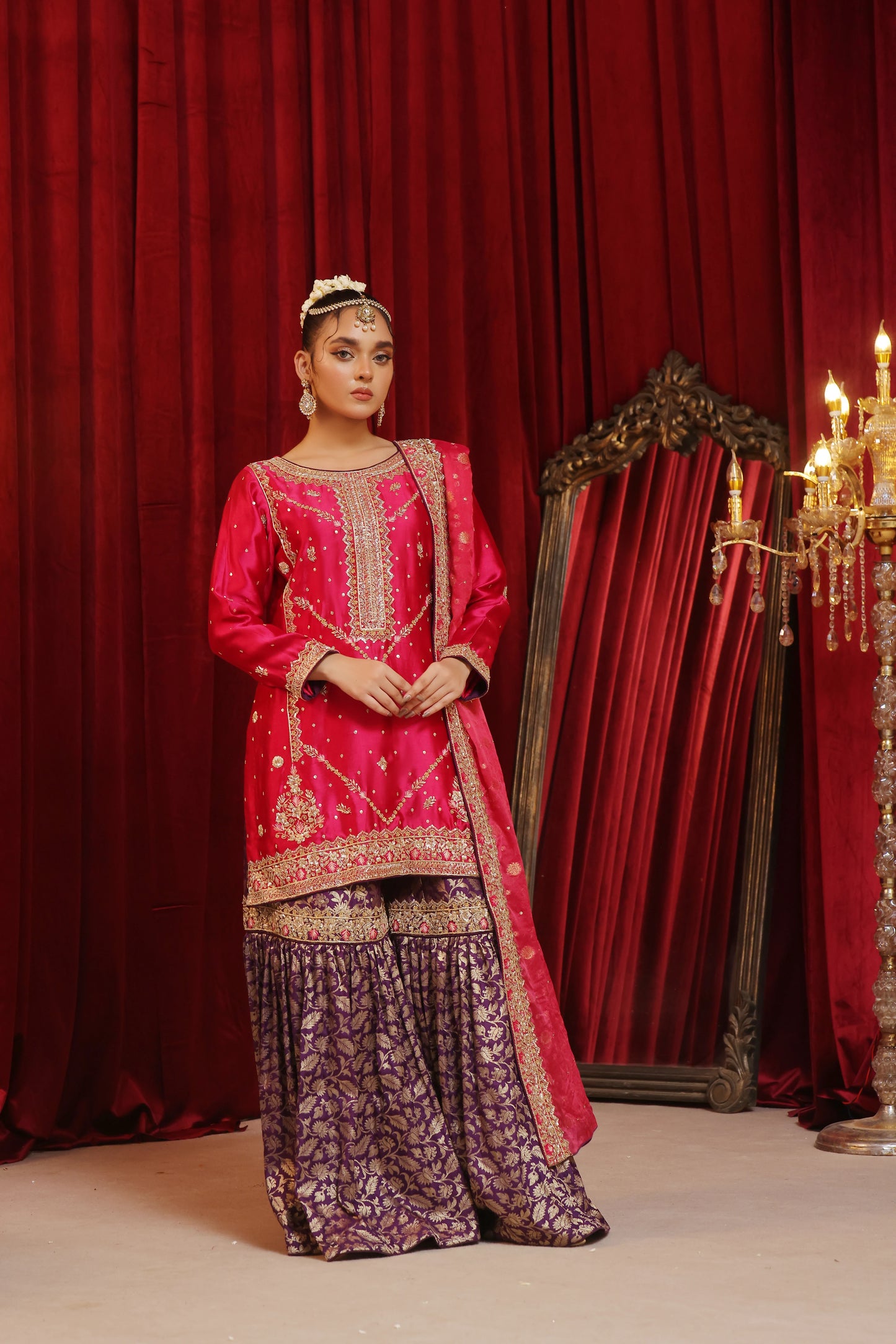 Amna Khurram Range Mahal Semi Bridal Wear