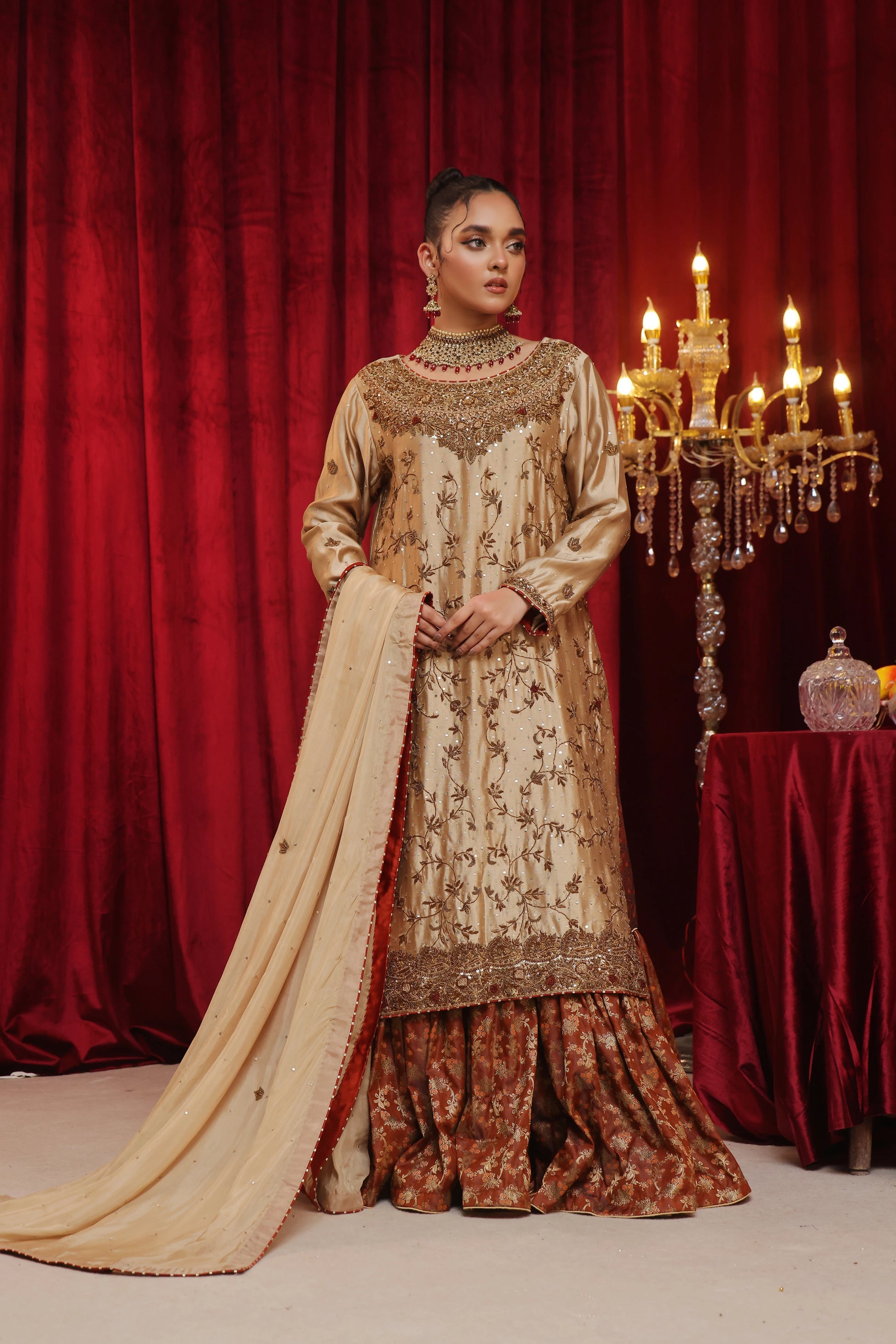 Amna Khurram Zarbatt Semi Bridal Wear