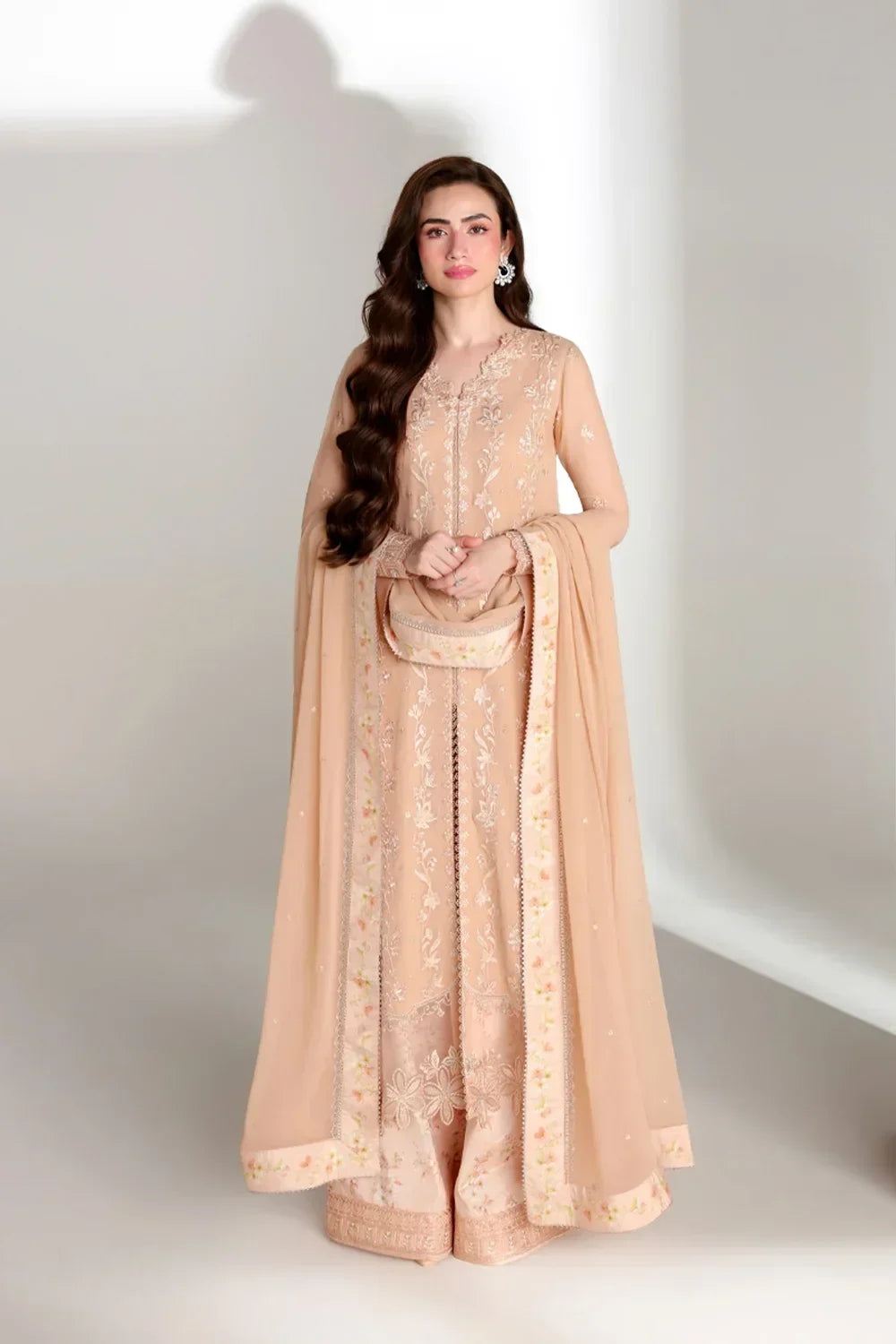 Azure Ensembles Festive Collection 2026 – 3 Piece Unstitched Embroidered Suit (Cream Dream)
