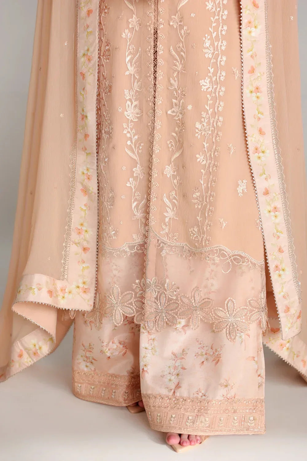 Azure Ensembles Festive Collection 2026 – 3 Piece Unstitched Embroidered Suit (Cream Dream)