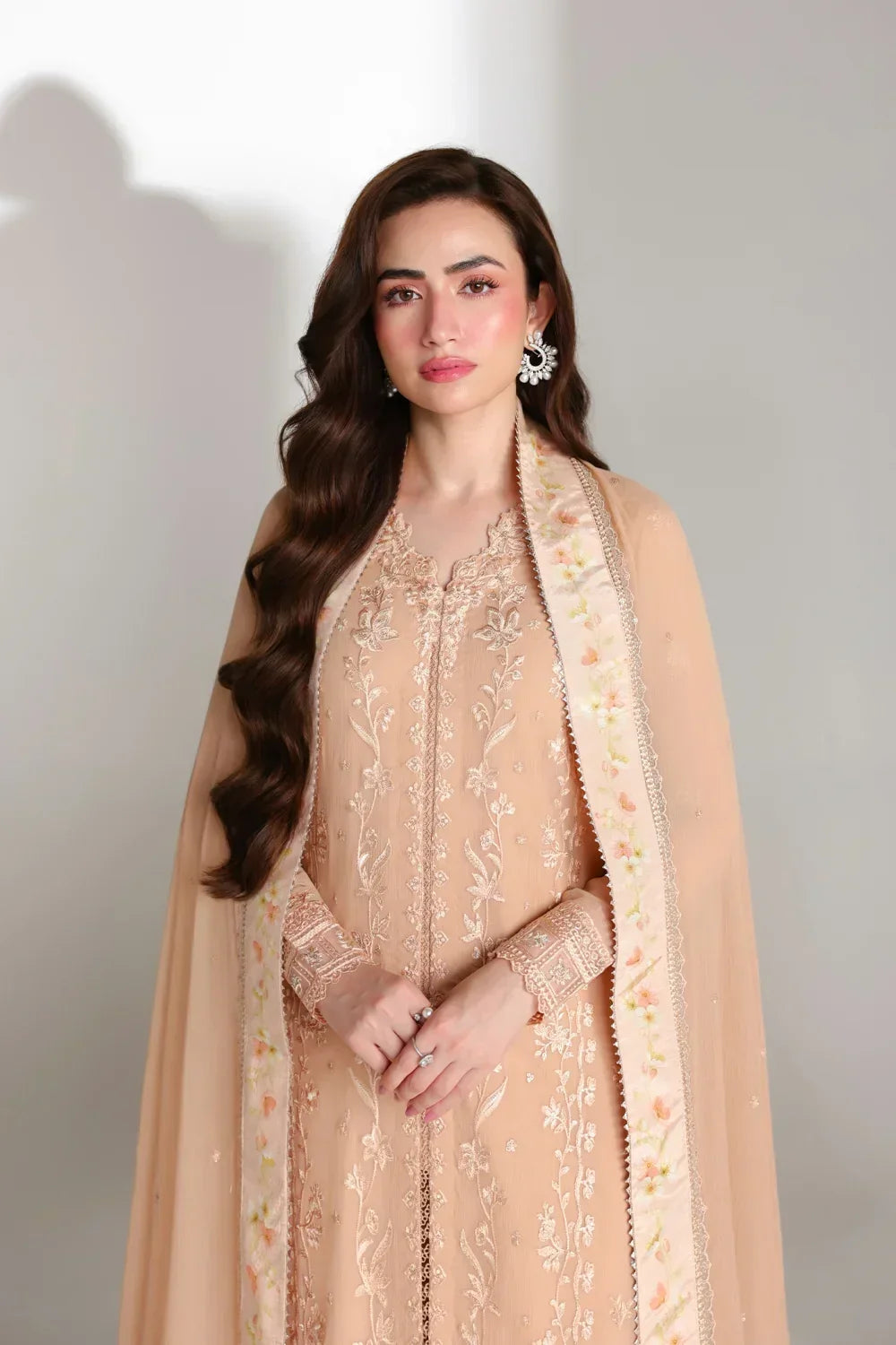 Azure Ensembles Festive Collection 2026 – 3 Piece Unstitched Embroidered Suit (Cream Dream)