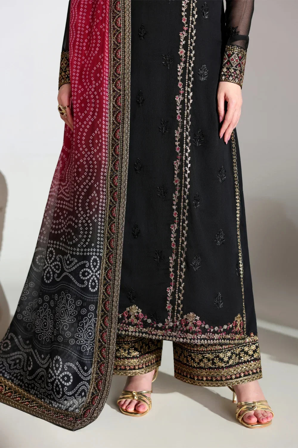Azure Ensembles Festive Collection 2026 – 3 Piece Unstitched Embroidered Suit (Verona)