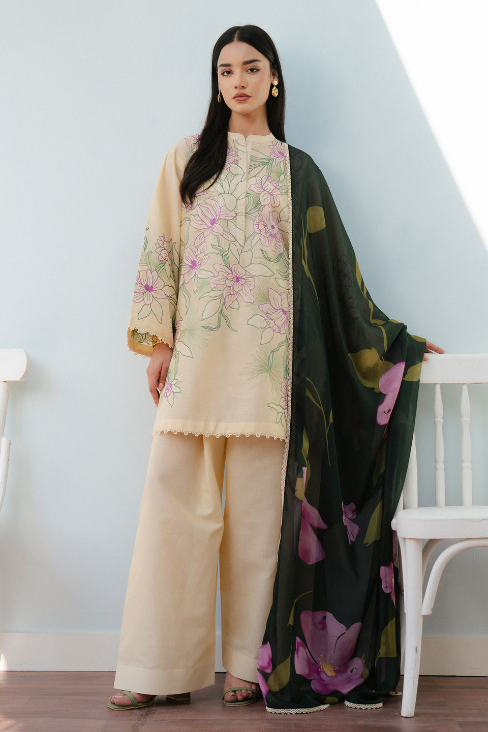 Coco by Zara shahjahan BLOOM-1B Lawn 25'