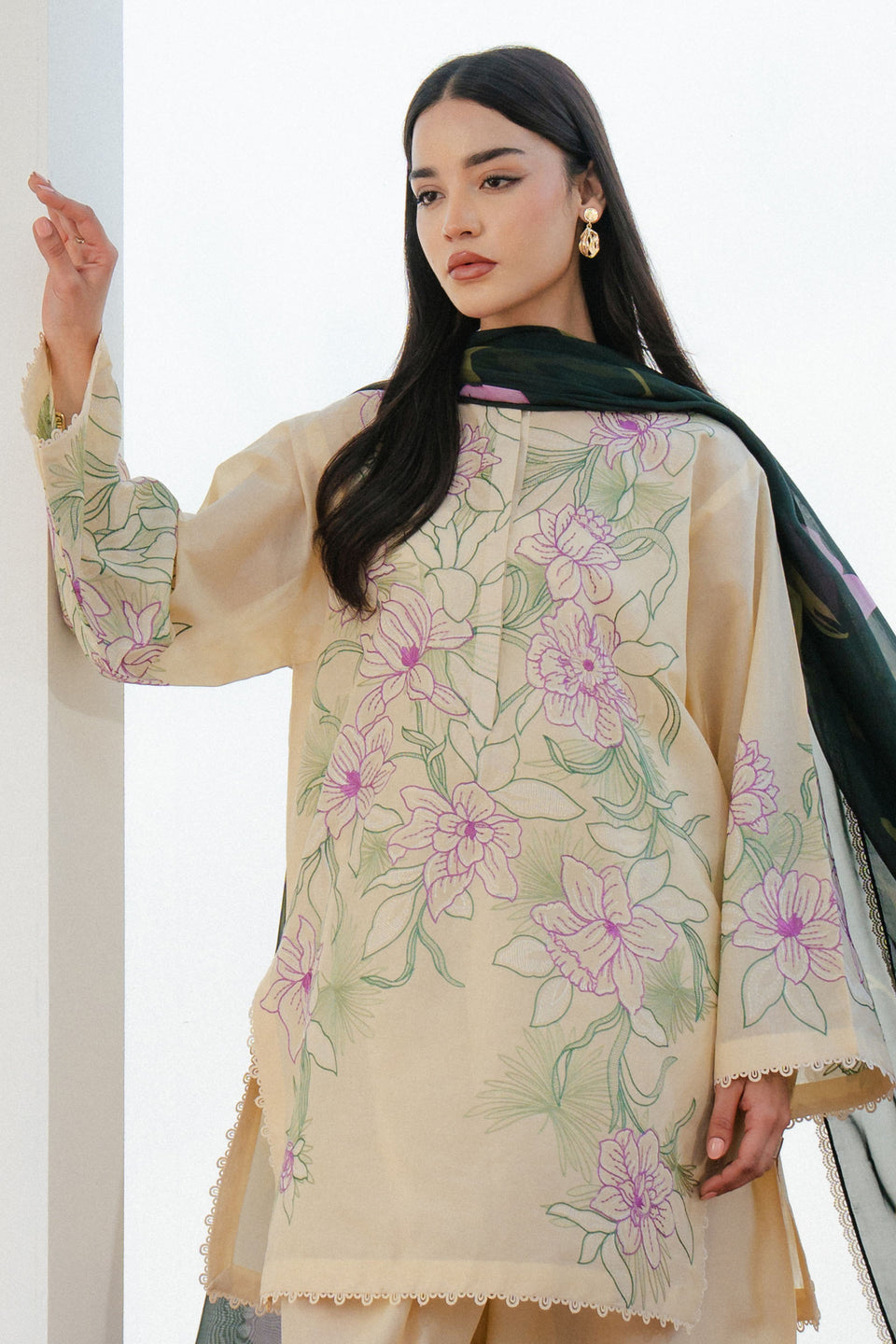Coco by Zara shahjahan BLOOM-1B Lawn 25'