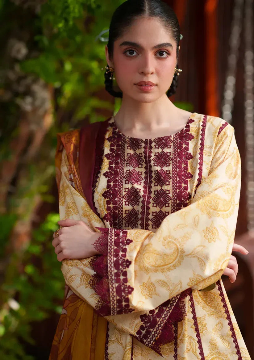 Laanem by Saira Rizwan stitched Embroidered Lawn 3 Piece Suit (ZAREEN-A)