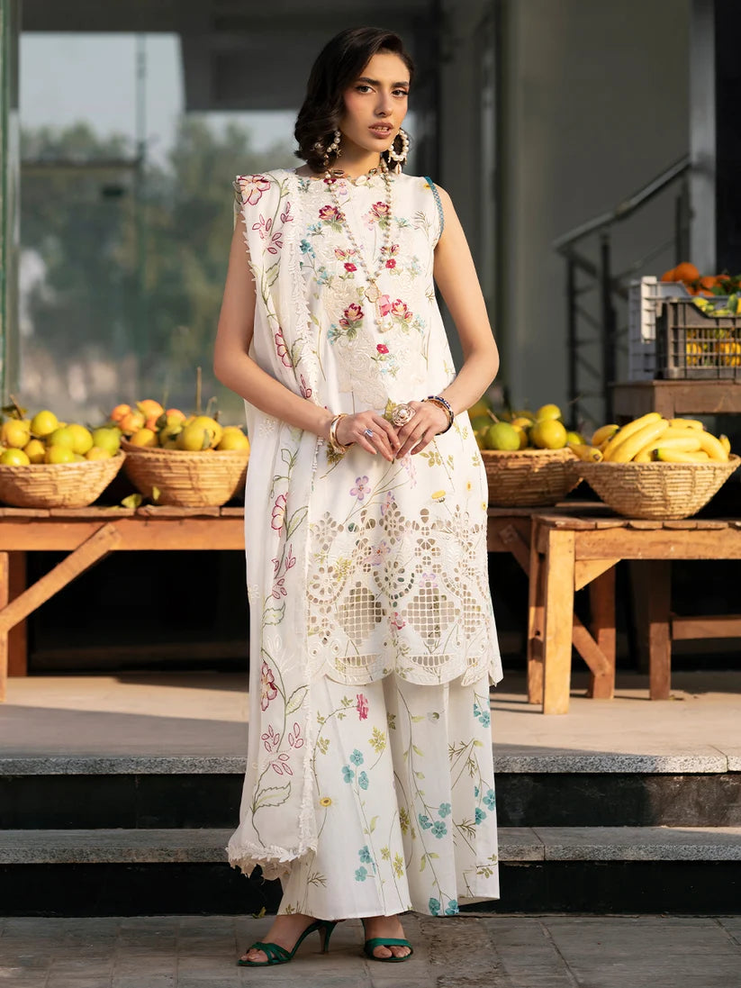 Broadway by Mahnur Embroidered Lawn 26 Unstitched 3 Piece Suit (BR-007)