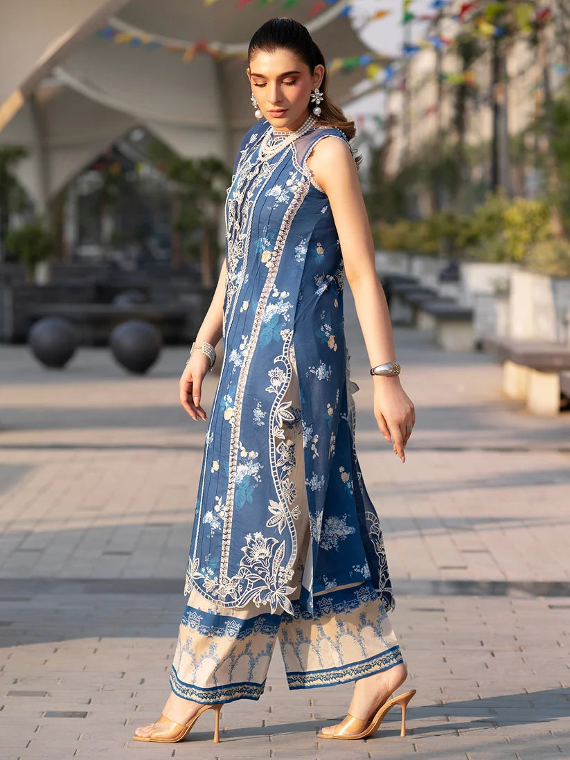 Broadway by Mahnur Embroidered Lawn 26 Unstitched 3 Piece Suit (BR-0012)