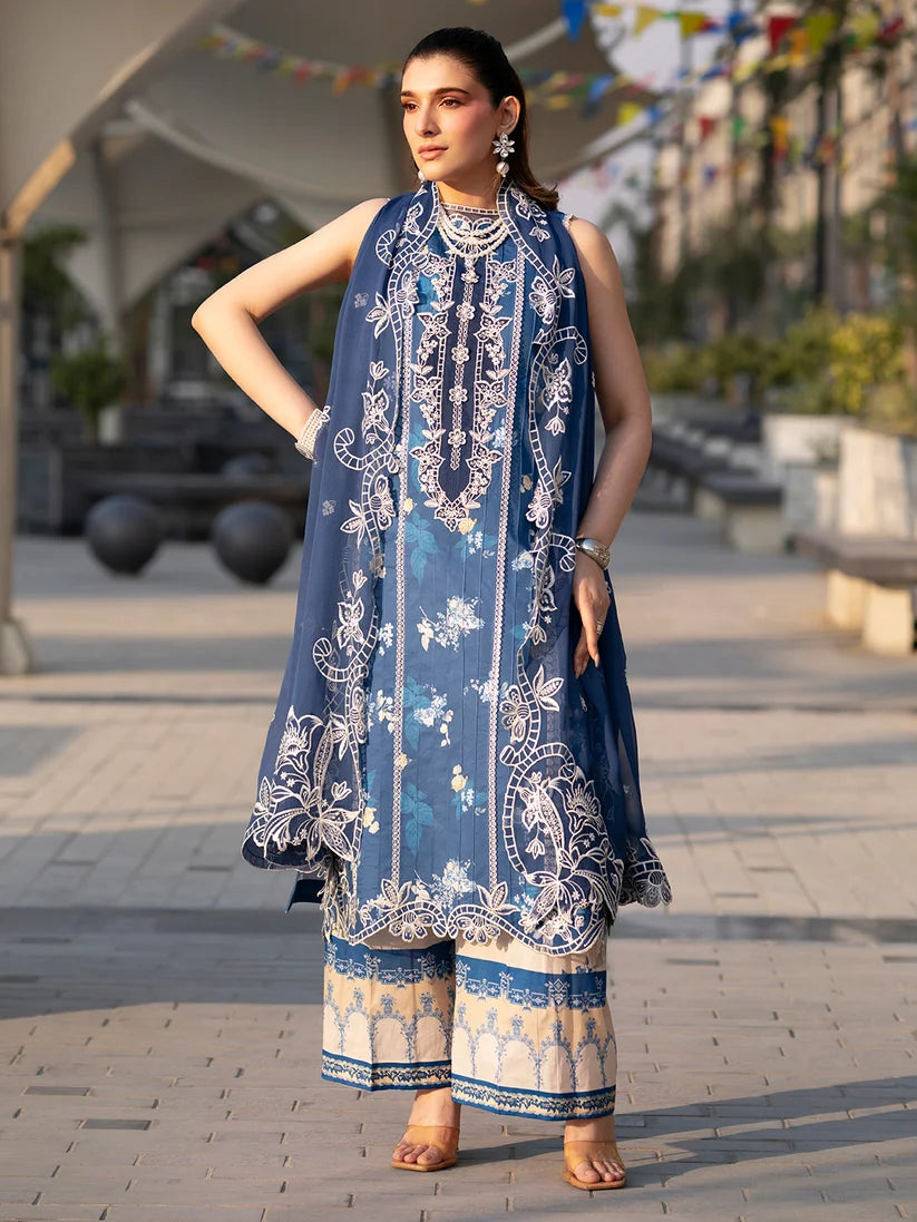 Broadway by Mahnur Embroidered Lawn 26 Unstitched 3 Piece Suit (BR-0012)