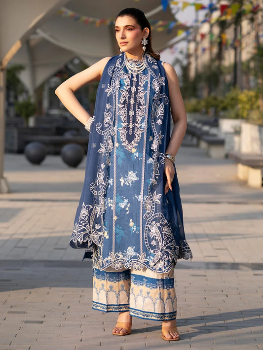 Broadway by Mahnur Embroidered Lawn 26 Unstitched 3 Piece Suit (BR-0012)