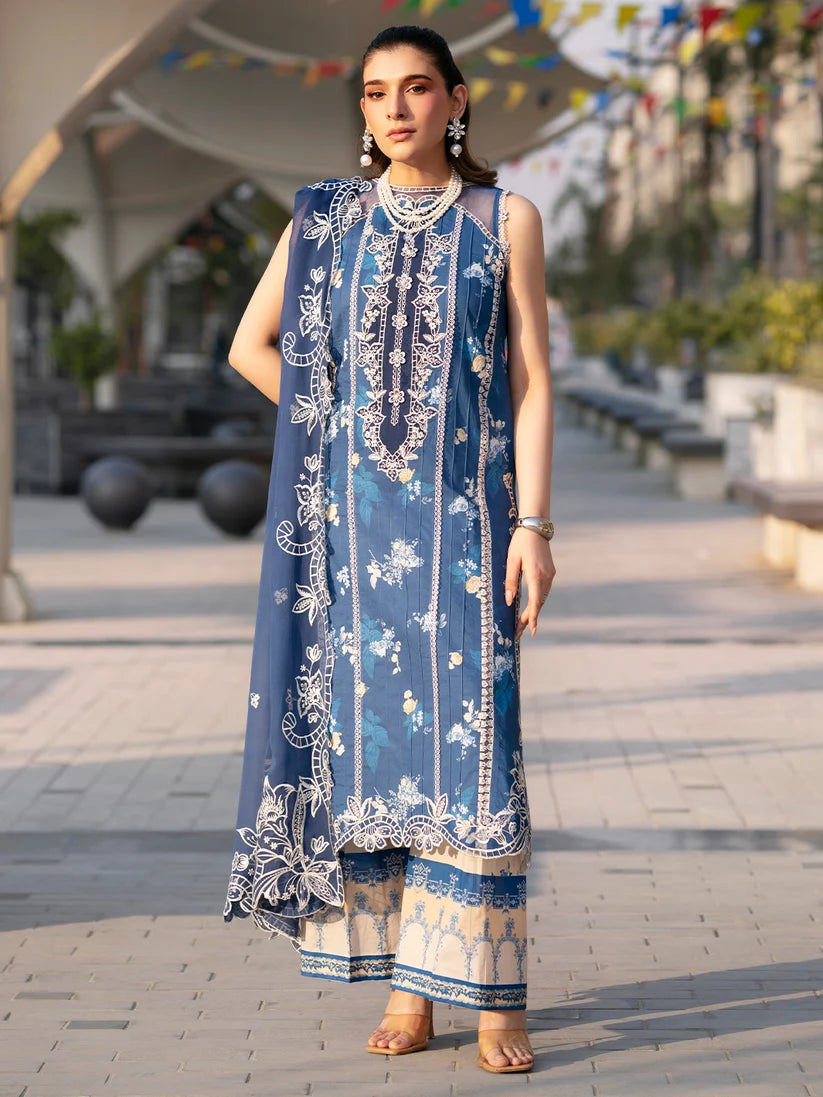 Broadway by Mahnur Embroidered Lawn 26 Unstitched 3 Piece Suit (BR-0012)