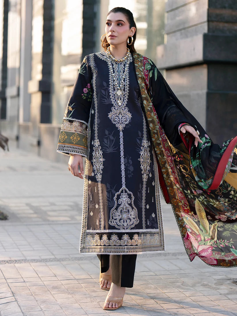 Broadway by Mahnur Embroidered Lawn 26 Unstitched 3 Piece Suit (BR-001)
