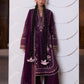 Hussain Rehar by Zun - Embroidered Lawn 3 Piece Unstitched Suit – Plum (Banafsh)