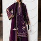 Hussain Rehar by Zun - Embroidered Lawn 3 Piece Unstitched Suit – Plum (Banafsh)