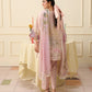 Mushq Soleil 3 Piece stitched Lawn Suit (Berry Creme)