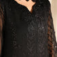Azure Luxe Embroidered 3 Piece Unstitched Suit (Black Pearl)