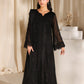 Azure Luxe Embroidered 3 Piece Unstitched Suit (Black Pearl)