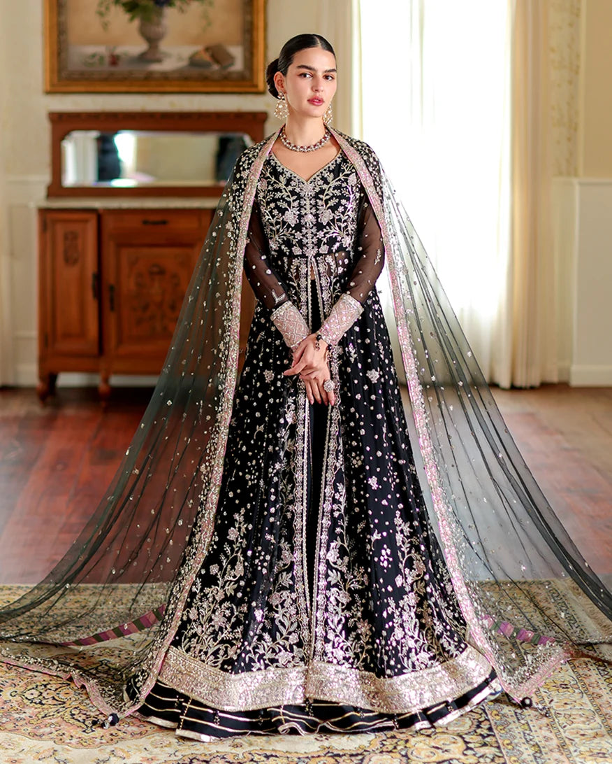 Roheenaz  whisper of grace Unstitched chiffon vol. II | 3-piece luxury suit (Blaire)