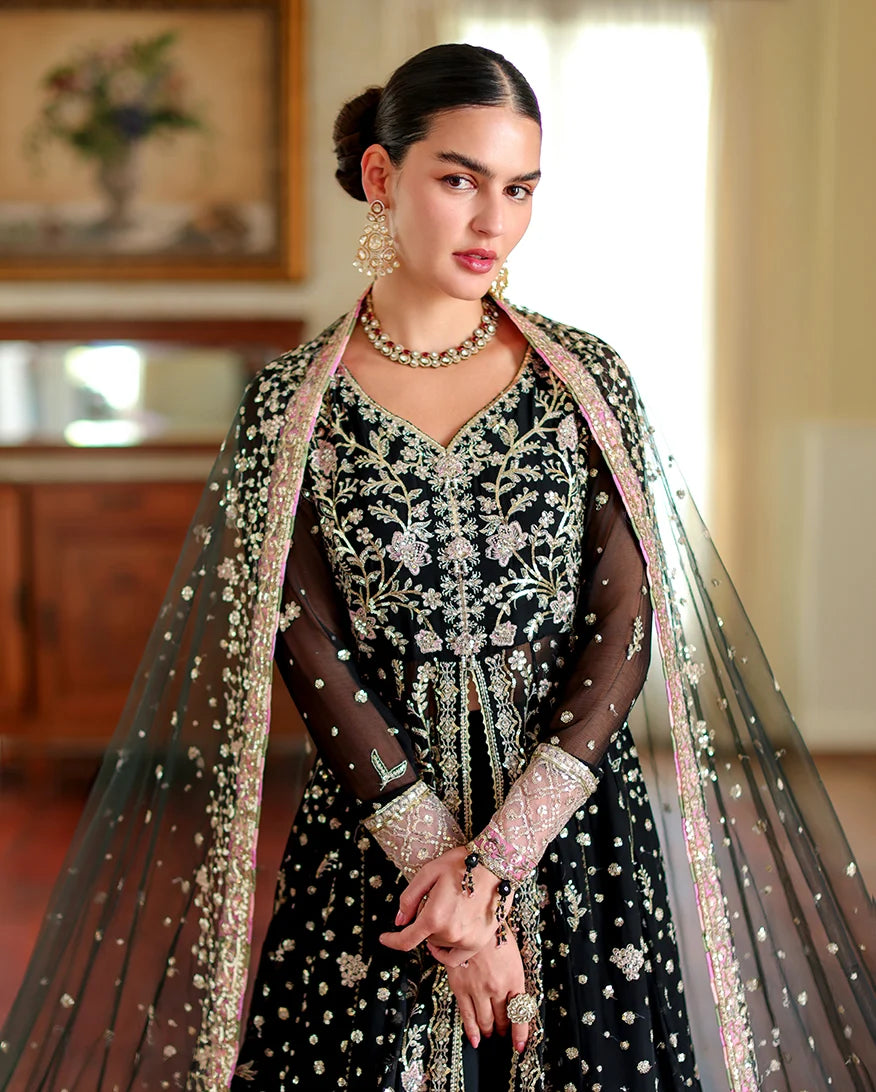 Roheenaz  whisper of grace Unstitched chiffon vol. II | 3-piece luxury suit (Blaire)