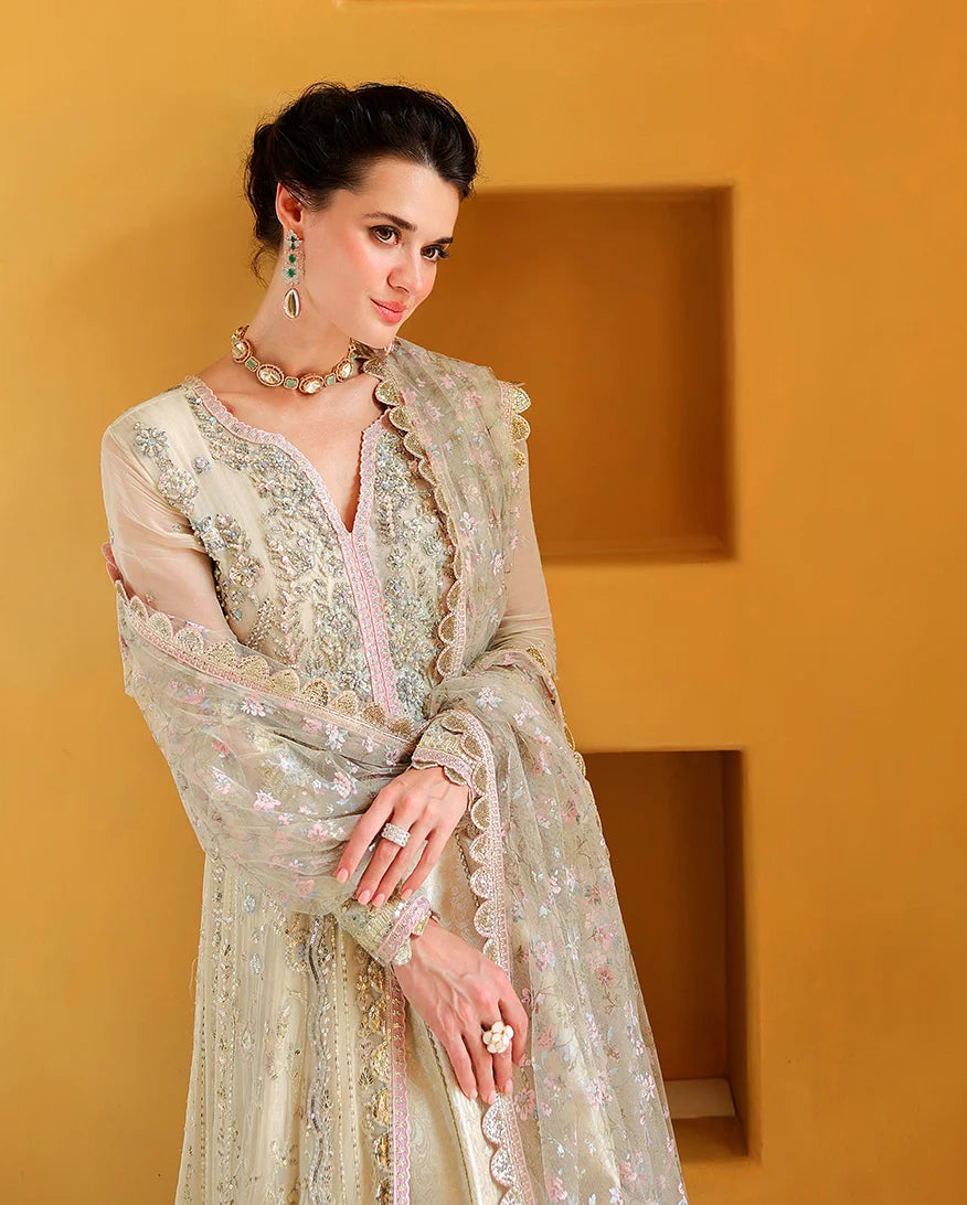 Mushq Bachelorette Chiffon Embroidered 3-Piece Unstitched Suit (Blush Hour)