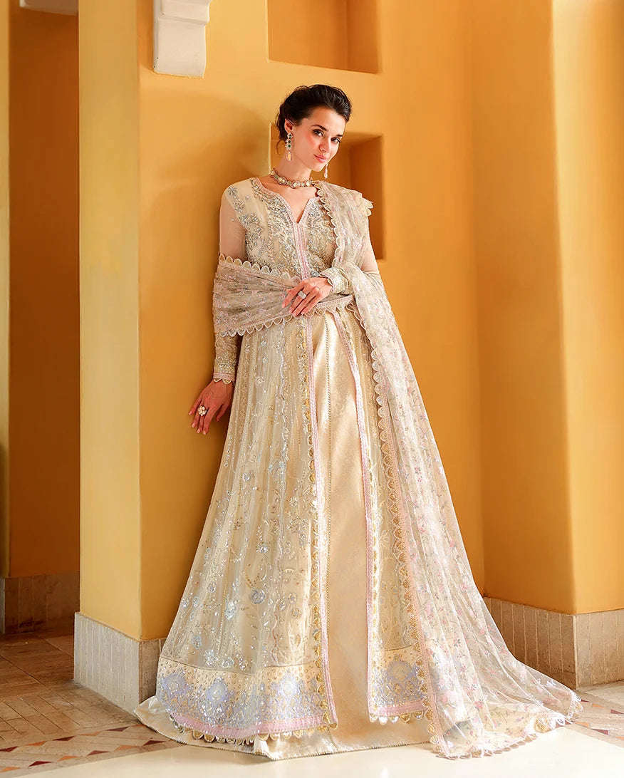 Mushq Bachelorette Chiffon Embroidered 3-Piece Unstitched Suit (Blush Hour)