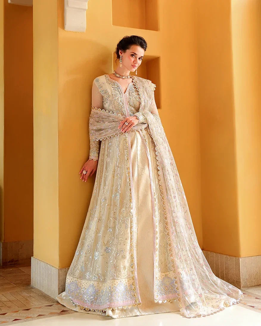 Mushq Bachelorette Chiffon Embroidered 3-Piece Unstitched Suit (Blush Hour)
