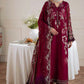 Amaya by Nureh Luxury embroidered chiffon 6 Piece Unstitched Suit (AM-40)