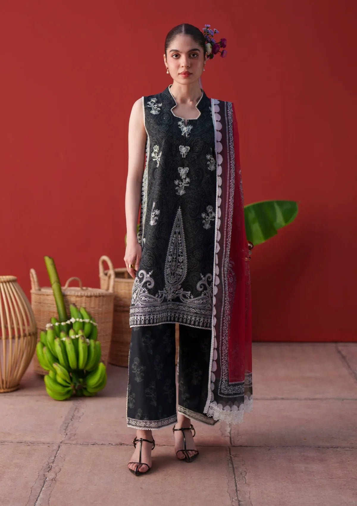 Laanem by Saira Rizwan Unstitched Embroidered Lawn 3 Piece Suit (NERAYA-B)